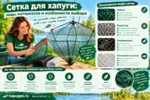 Сетка для рыболовной хапуги: материал, ячея и особенности выбора полотна