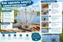 Самодельная рыболовная хапуга: основные элементы конструкции, выбор материалов и особенности изготовления в домашних условиях.