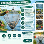 Рыболовная хапуга: особенности сетчатой конструкции, основные элементы снасти и характеристики, которые важно учитывать при выборе.