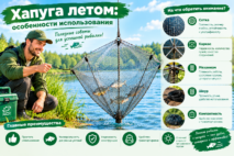Хапуга для летней рыбалки: конструкция снасти, особенности ухода и выбора модели.